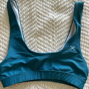 Blue boutine la bikini top